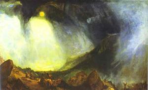 William Turner - Snow Storm Hannibal and His Army Crossing the Alps