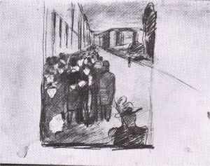 Edvard Munch - Night street Karl Johan 02