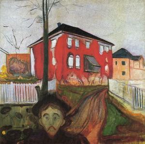 Edvard Munch - Virginia creeper red 2
