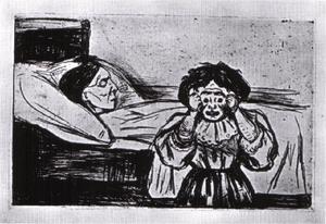 Edvard Munch - The mother died