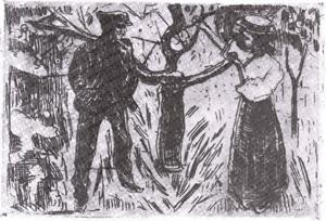  Art Reproductions Adam and Eve, 1915 by Edvard Munch (1863-1944, Sweden) | WahooArt.com