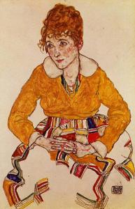 Egon Schiele - Portrait of the Artist-s Wife