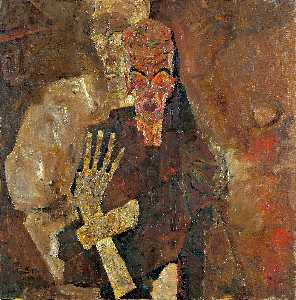 Egon Schiele - The Self-Seers II (Death and Man)