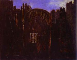 Max Ernst - Cage, Forest and Black Sun