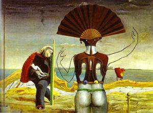 Max Ernst - Woman, Old Man and Flower