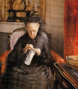 Gustave Caillebotte - Portait of Madame Martial Caillebote (the artist-s mother)