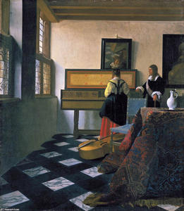 Johannes Vermeer - The music lesson