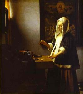 Johannes Vermeer - Woman Weighing Pearls