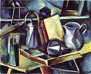 Maurice De Vlaminck - Still life, cubist forms