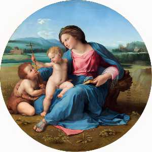 Raphael (Raffaello Sanzio Da Urbino) - Madonna Alba