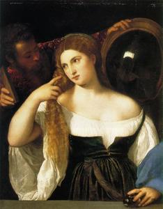 Tiziano Vecellio (Titian) - A Woman at Her Toilet