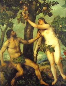 Tiziano Vecellio (Titian) - Adam and Eve