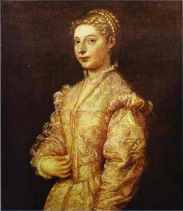 Tiziano Vecellio (Titian) - Portrait of a Girl (Lavinia)