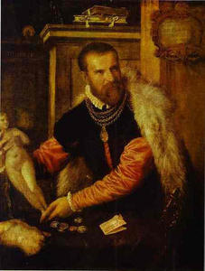 Tiziano Vecellio (Titian) - Portrait of Jacopo de Strada