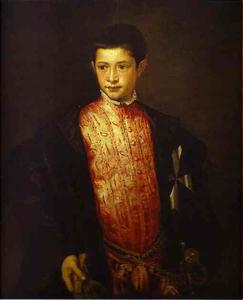 Tiziano Vecellio (Titian) - Portrait of Ranuccio Farnese