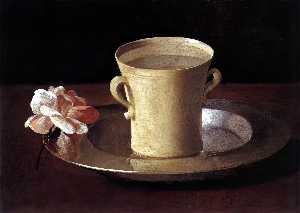 Francisco Zurbaran - A Cup of Water and a Rose