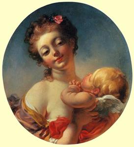 Jean-Honoré Fragonard - Venus Refusing Cupid a Kiss
