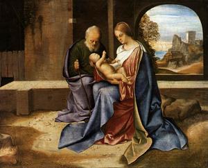 Giorgione (Giorgio Barbarelli Da Castelfranco) - The Holy Family