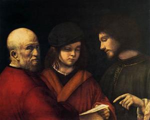 Giorgione (Giorgio Barbarelli Da Castelfranco) - The Three Ages of Man