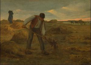 Jean-François Millet - Peasand spreading manure