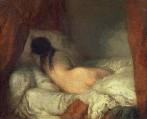 Jean-François Millet - Reclining Female Nude