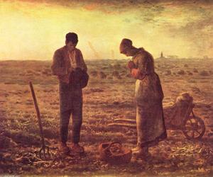 Order Paintings Reproductions The Angelus, 1859 by Jean-François Millet (1814-1875, France) | WahooArt.com