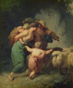 Jean-François Millet - The Return of the Flock