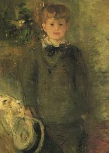 Berthe Morisot - Portrait of Marcel Gobillard (Little Boy in Gray)