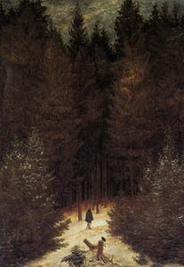 Caspar David Friedrich - The Chasseur in the Forest