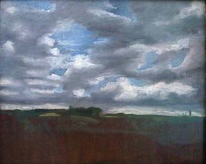 John Constable - Landscape with Clouds