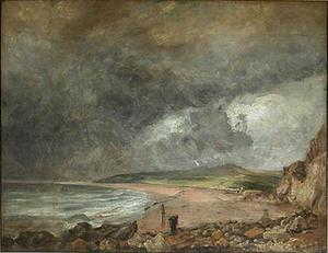 John Constable - Weymouth Bay with Approaching Storm