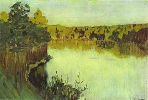 Isaak Ilyich Levitan - Sunset over a Forest Lake