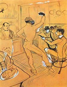 Henri De Toulouse Lautrec - Chocolate Dancing at Achille-s Bar