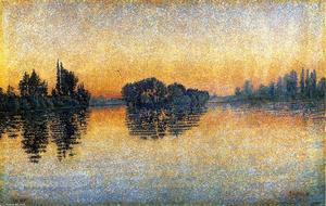 Paul Signac - Sunset, Herblay, Opus 206