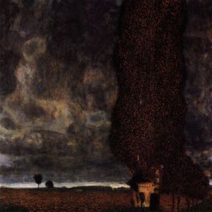 Gustave Klimt - Die Große Pappel oder Aufziehendes Gewitter