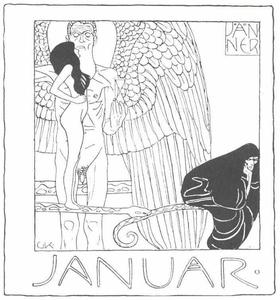  Art Reproductions Januar by Gustave Klimt (1862-1918, Austria) | WahooArt.com