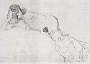 Gustave Klimt - Reclining Woman