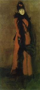 James Abbott Mcneill Whistler - Red and Black, The Fan