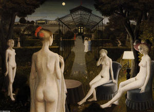Paul Delvaux - The Garden