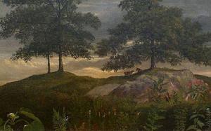 Albert Bierstadt - Landscape with Cows