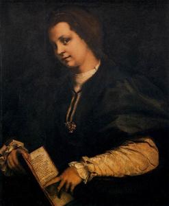 Andrea Del Sarto - Portrait of a Lady with a Book