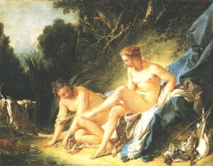 François Boucher - Diana Resting after her Bath