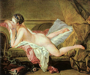 François Boucher - Nude on a Sofa
