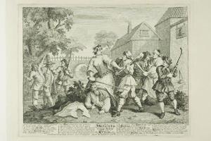 William Hogarth - Hudibras Vanquished by Trulla, plate five from Hudibras