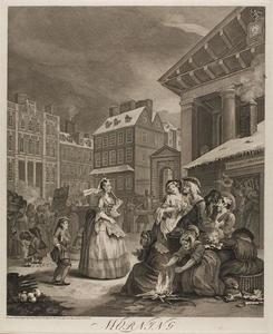 William Hogarth - Morning, plate one from The Four Times of the Day
