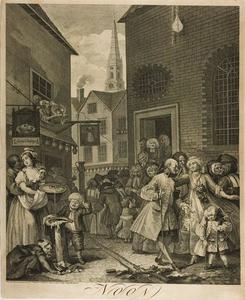 William Hogarth - Noon, plate two from The Four Times of Day