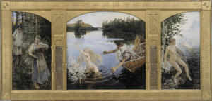 Akseli Gallen Kallela - Aino Myth, Triptych