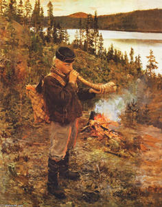 Akseli Gallen Kallela - Shepherd Boy from Paanajärvi