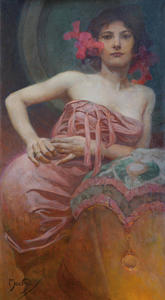 Alphonse Maria Mucha - Portrait of a Lady