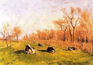 Aureliano De Beruete Y Moret - Vacas en las tapias del Pardo